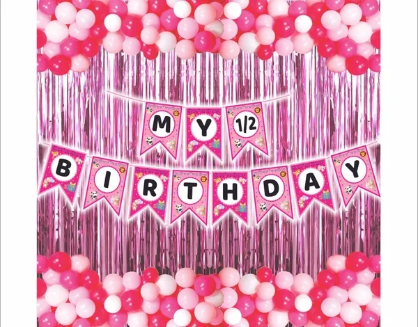 6th month birthday decoration