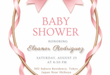 Unique Baby Shower Invitation Card