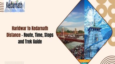 haridwar to kedarnath distance